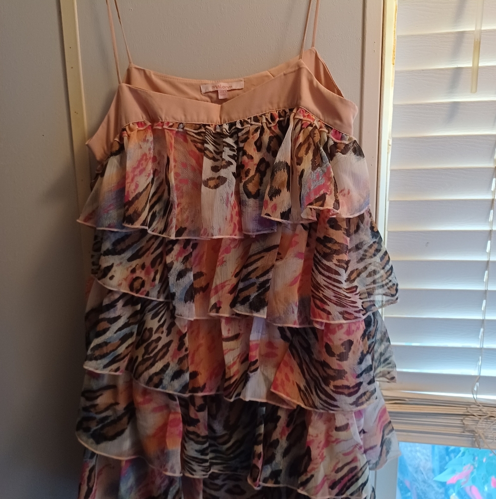 Ruffled mini dress/tunic